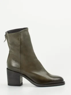 Pantanetti – Stiefeletten aus Lammleder Olivgrau
