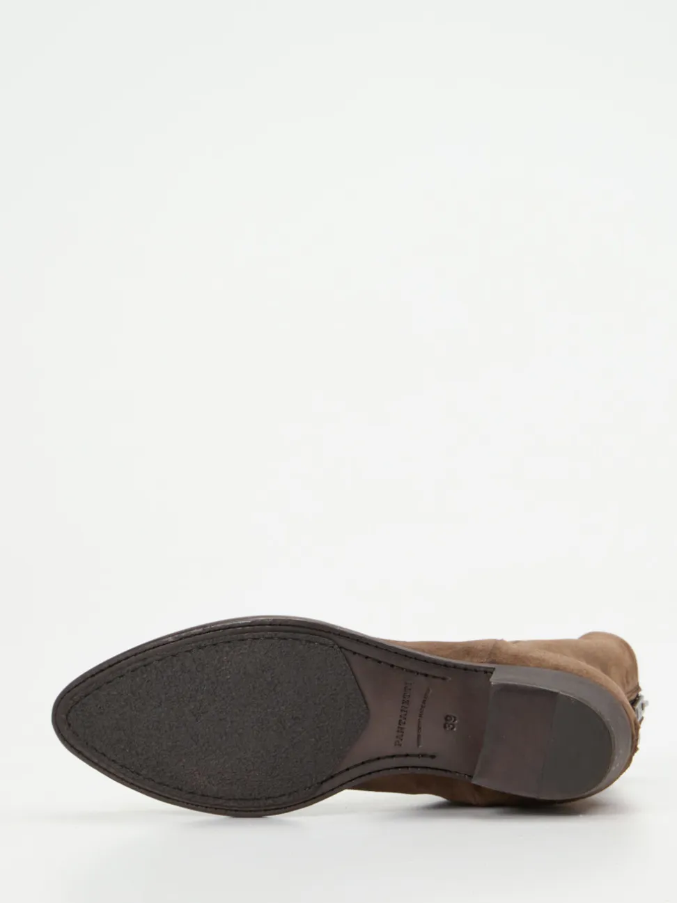 Pantanetti – Western-Stiefeletten aus Veloursleder Braun