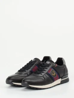 Pantofola d’Oro – Retro-Sneaker aus Kalbleder schwarz