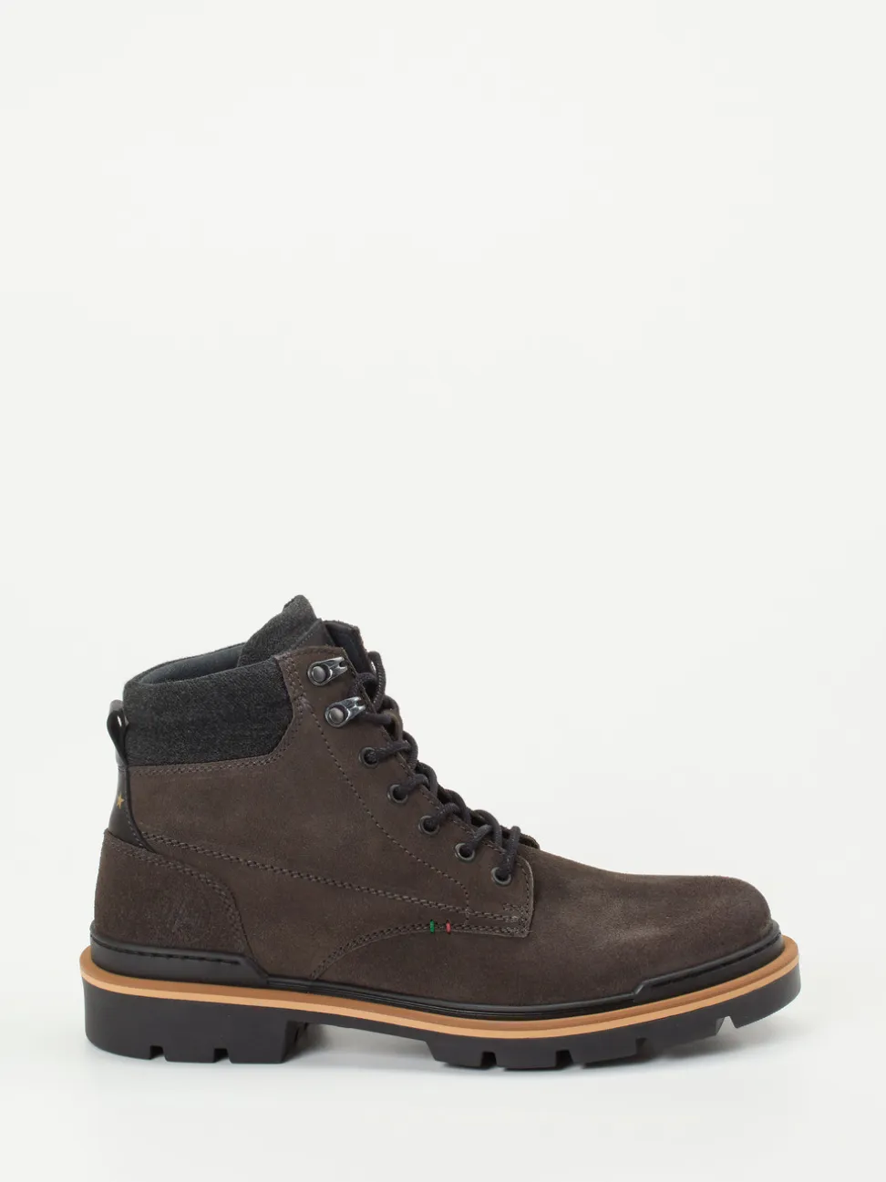 Pantofola d’Oro – Stiefeletten aus Veloursleder dunkelgrau