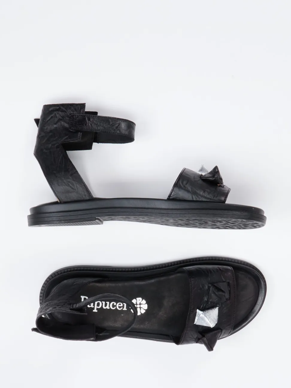 Papucei – Sandalen aus Kalbleder Schwarz