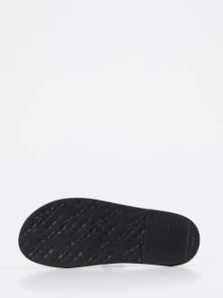 Papucei – Slides aus Känguruleder in Schwarz Metallic