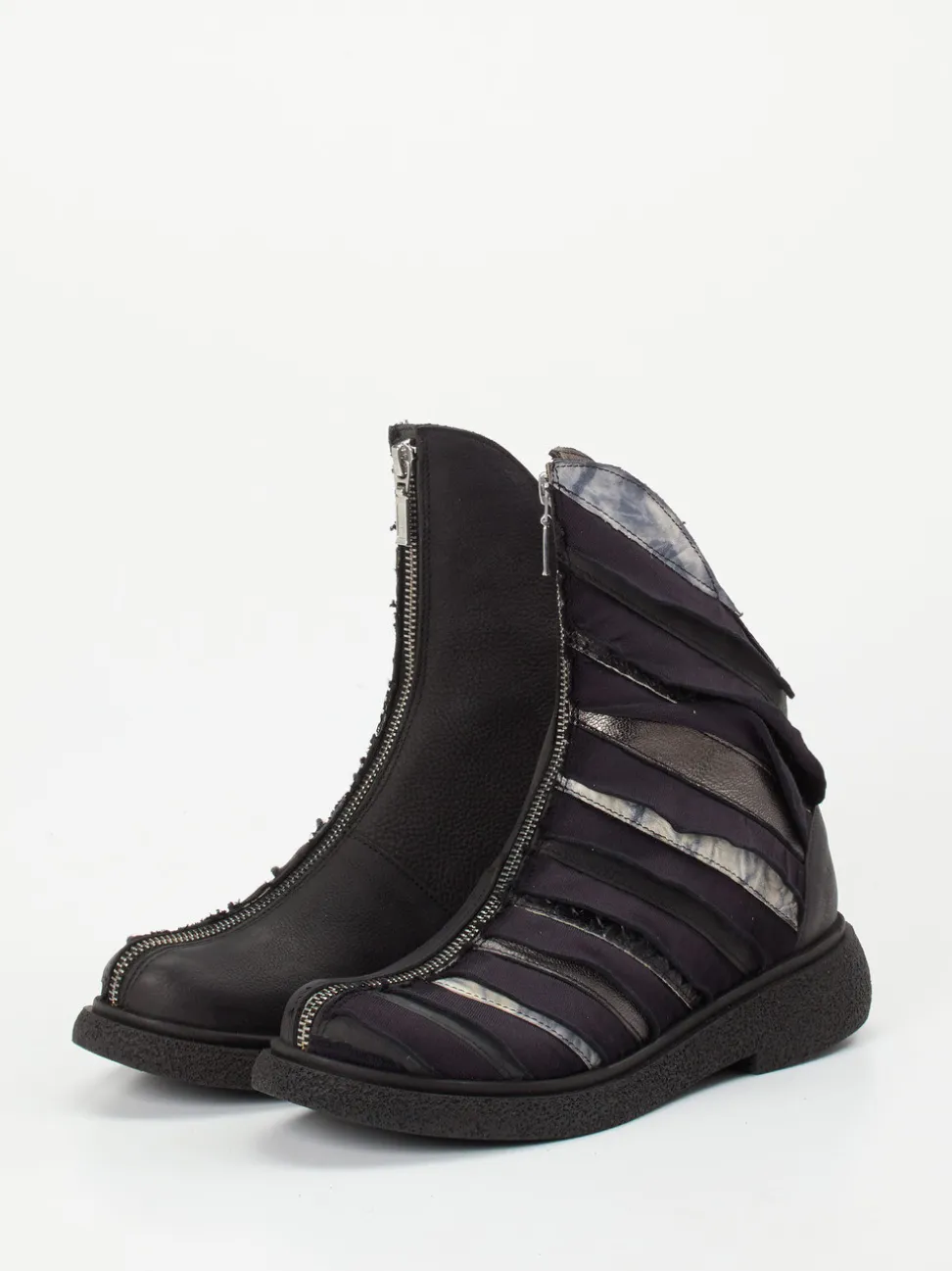 Papucei – Stiefeletten aus Leder mit Layer-Look