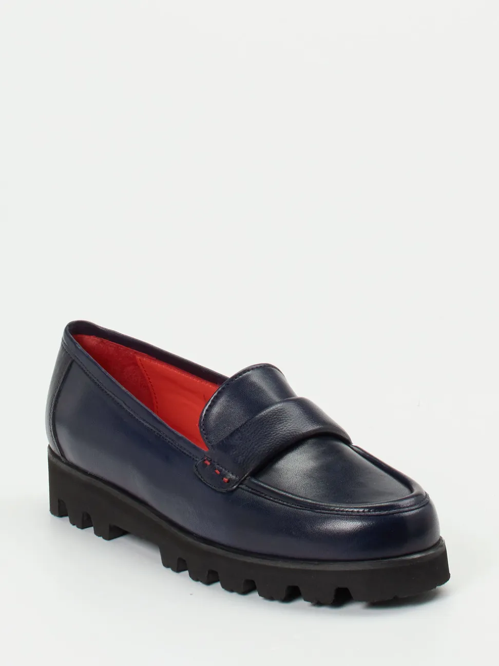 Pas de Rouge – Loafer aus Lammleder Dunkelblau
