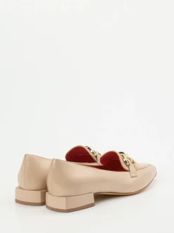 Pas de Rouge – Loafer aus Lammleder beige