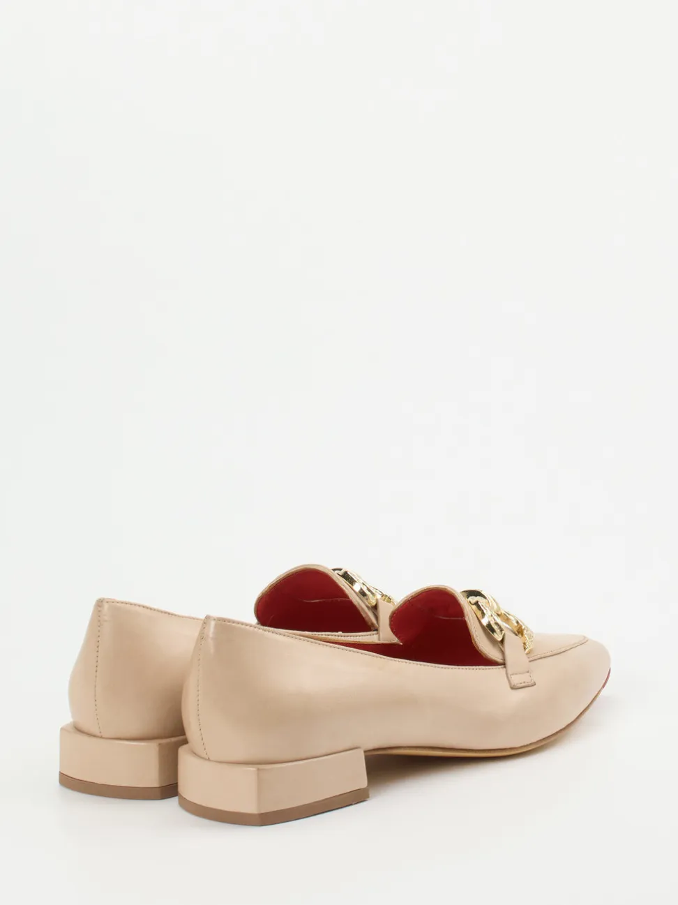 Pas de Rouge – Loafer aus Lammleder beige