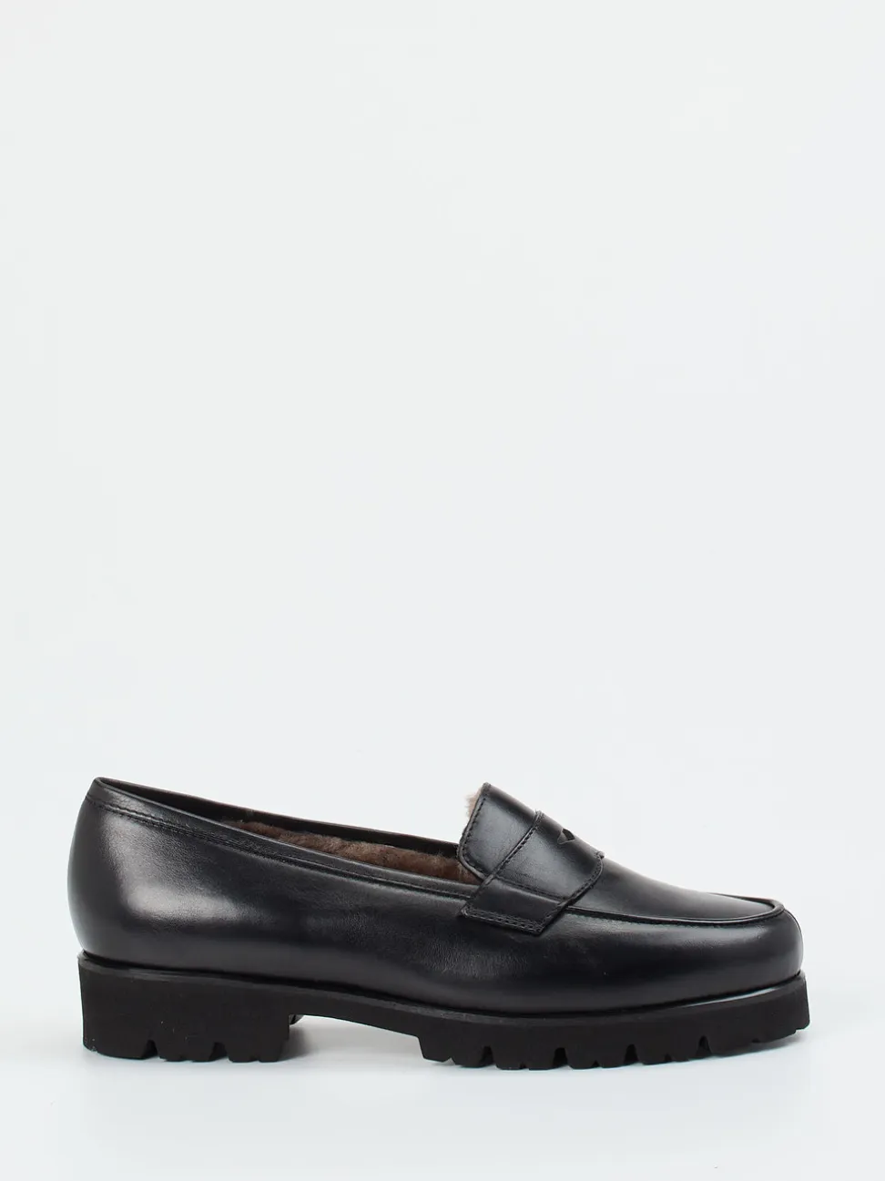 Pas de Rouge – Loafer aus Kalbleder in Schwarz