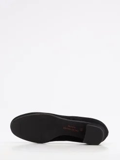 Pas de Rouge – Pumps aus Veloursleder Schwarz