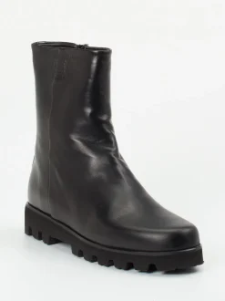 Pas de Rouge – Stiefeletten aus Lammleder Schwarz