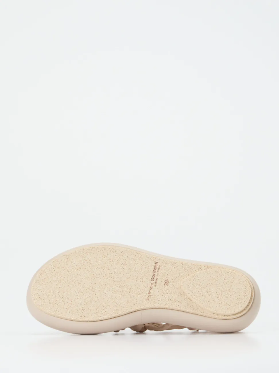 Patrizia Bonfanti – Riemchensandale aus Lammleder beige