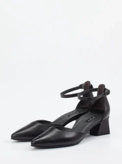 Paul Green – Ankle Strap Pumps aus Lammleder Schwarz