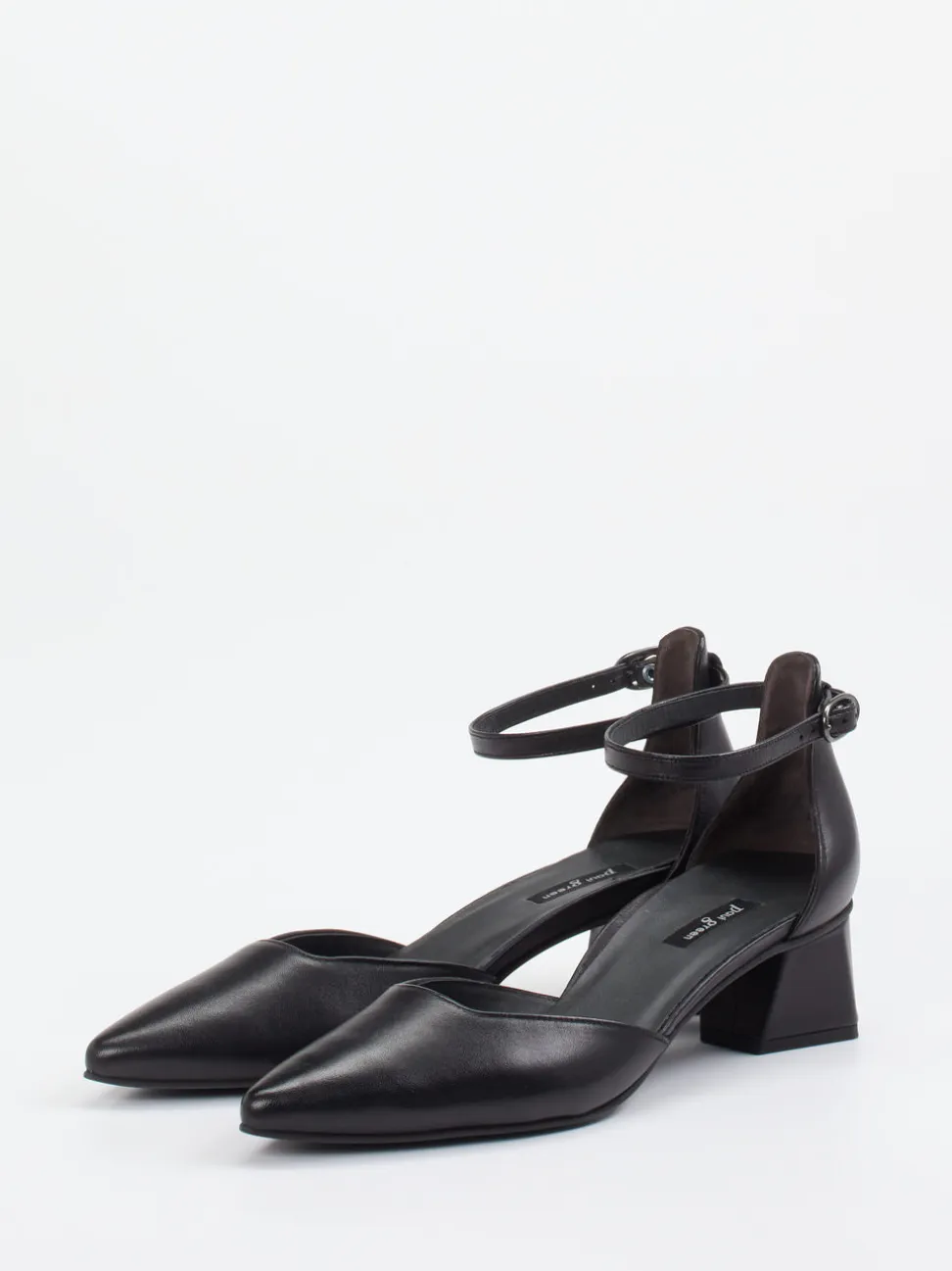 Paul Green – Ankle Strap Pumps aus Lammleder Schwarz