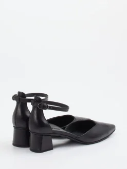 Paul Green – Ankle Strap Pumps aus Lammleder Schwarz