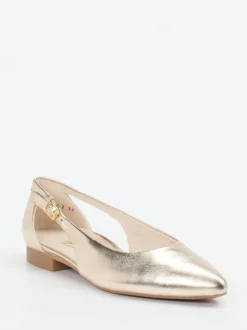 Paul Green – Ballerinas aus Metallicleder goldfarben