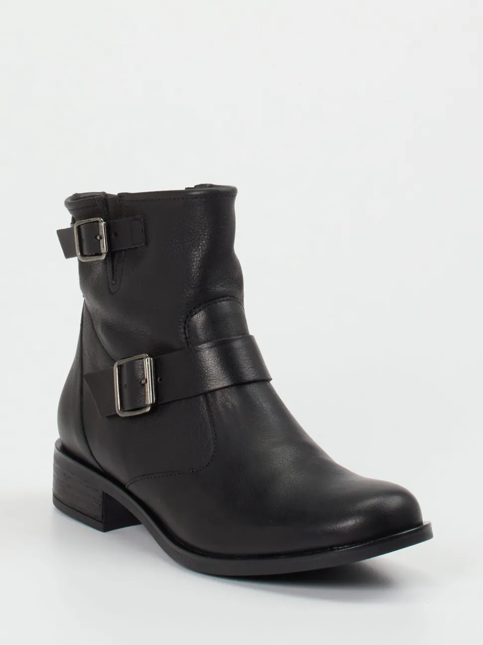 Paul Green – Biker-Stiefeletten aus Kalbleder schwarz