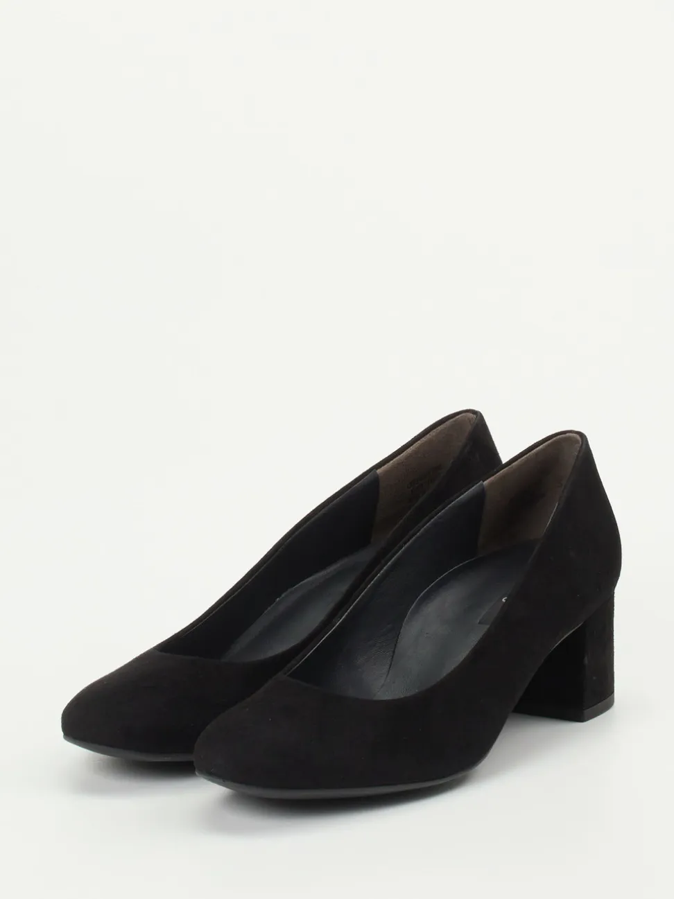 Paul Green – Blockabsatz-Pumps aus Veloursleder schwarz