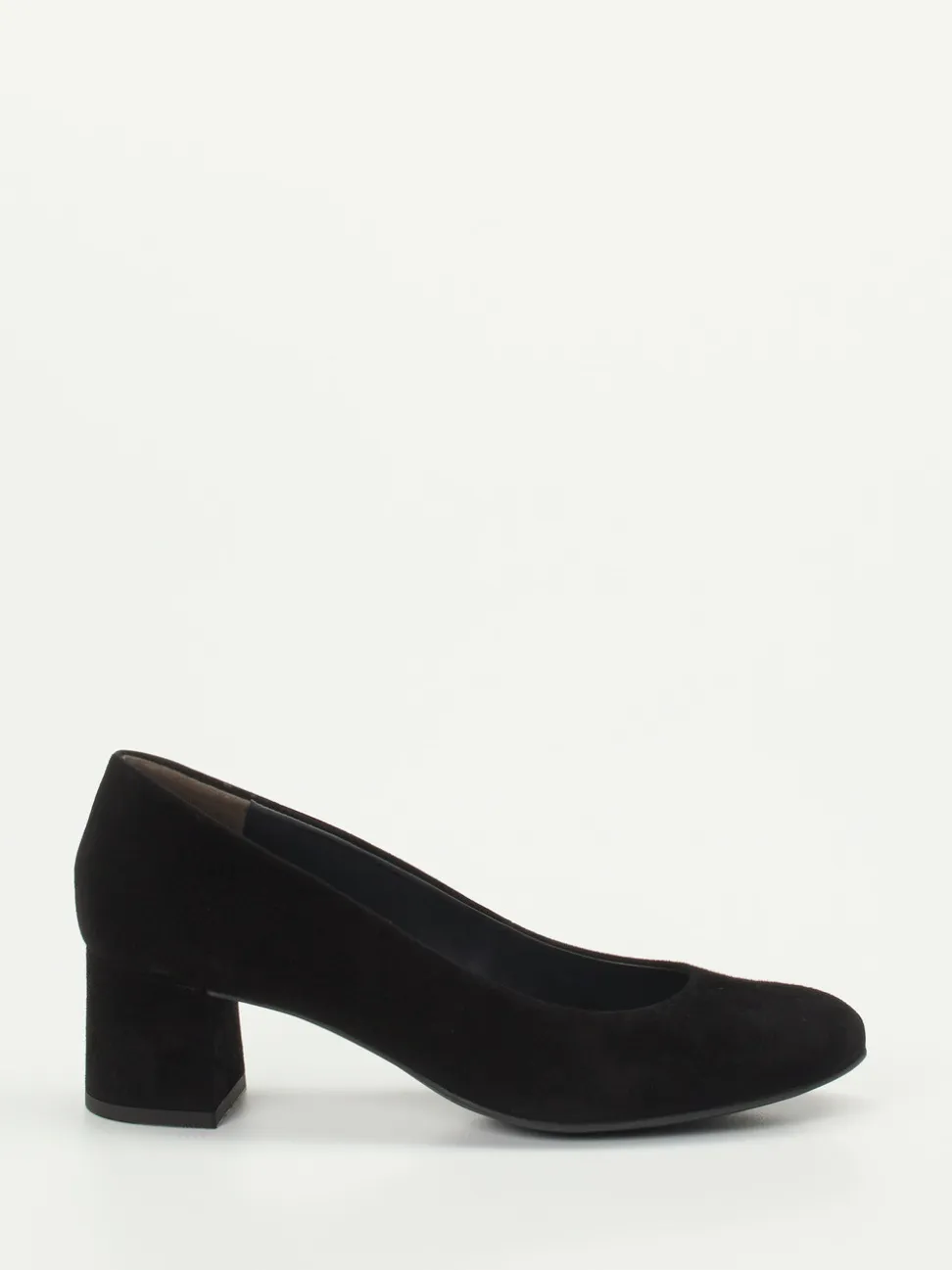 Paul Green – Blockabsatz-Pumps aus Veloursleder schwarz