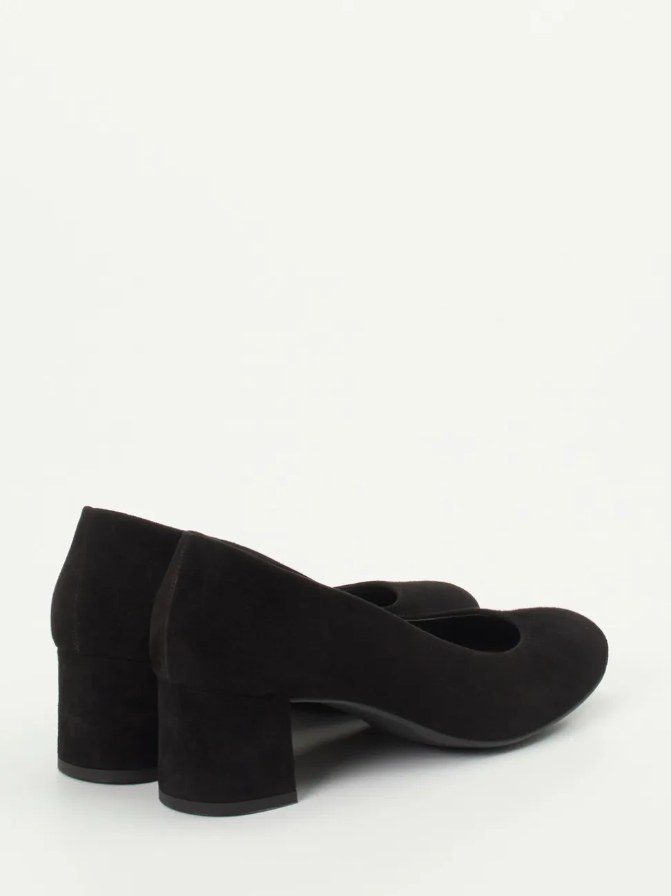 Paul Green – Blockabsatz-Pumps aus Veloursleder schwarz