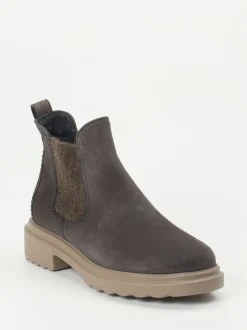 Paul Green – Chelsea Boots aus Nubukleder anthrazit