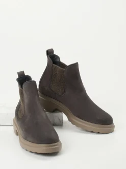 Paul Green – Chelsea Boots aus Nubukleder anthrazit