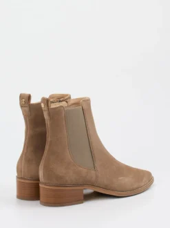 Paul Green – Chelsea Boots aus Veloursleder sandbeige