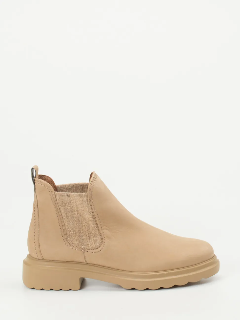 Paul Green – Chelsea Boots aus Nubukleder beigebraun