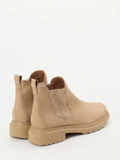 Paul Green – Chelsea Boots aus Nubukleder beigebraun