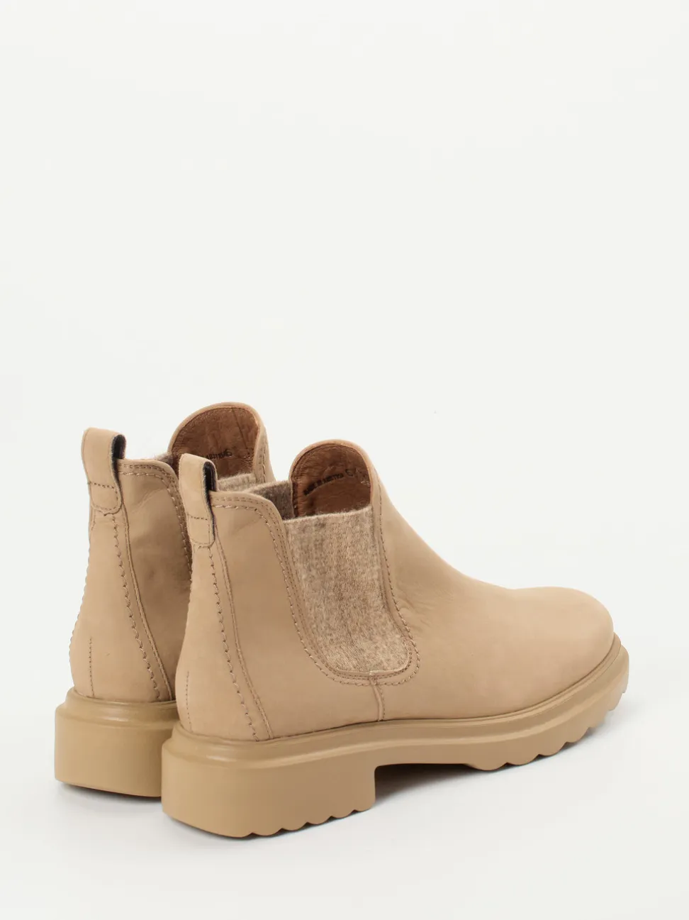Paul Green – Chelsea Boots aus Nubukleder beigebraun