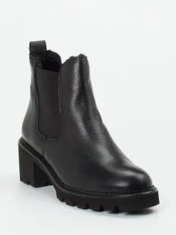 Paul Green – Chelsea Boots aus Kalbleder Schwarz