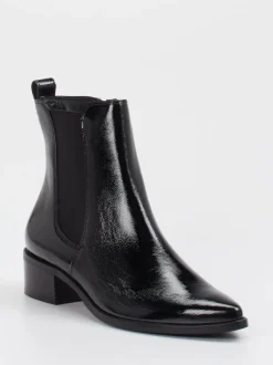 Paul Green – Chelsea Boots aus Lackleder schwarz