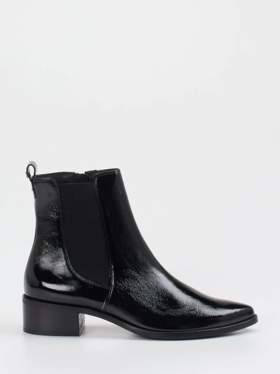 Paul Green – Chelsea Boots aus Lackleder schwarz
