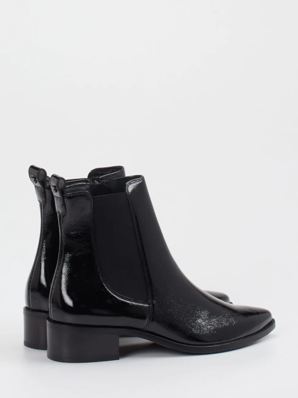 Paul Green – Chelsea Boots aus Lackleder schwarz