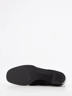 Paul Green – Chelsea-Stiefelette aus Veloursleder Schwarz