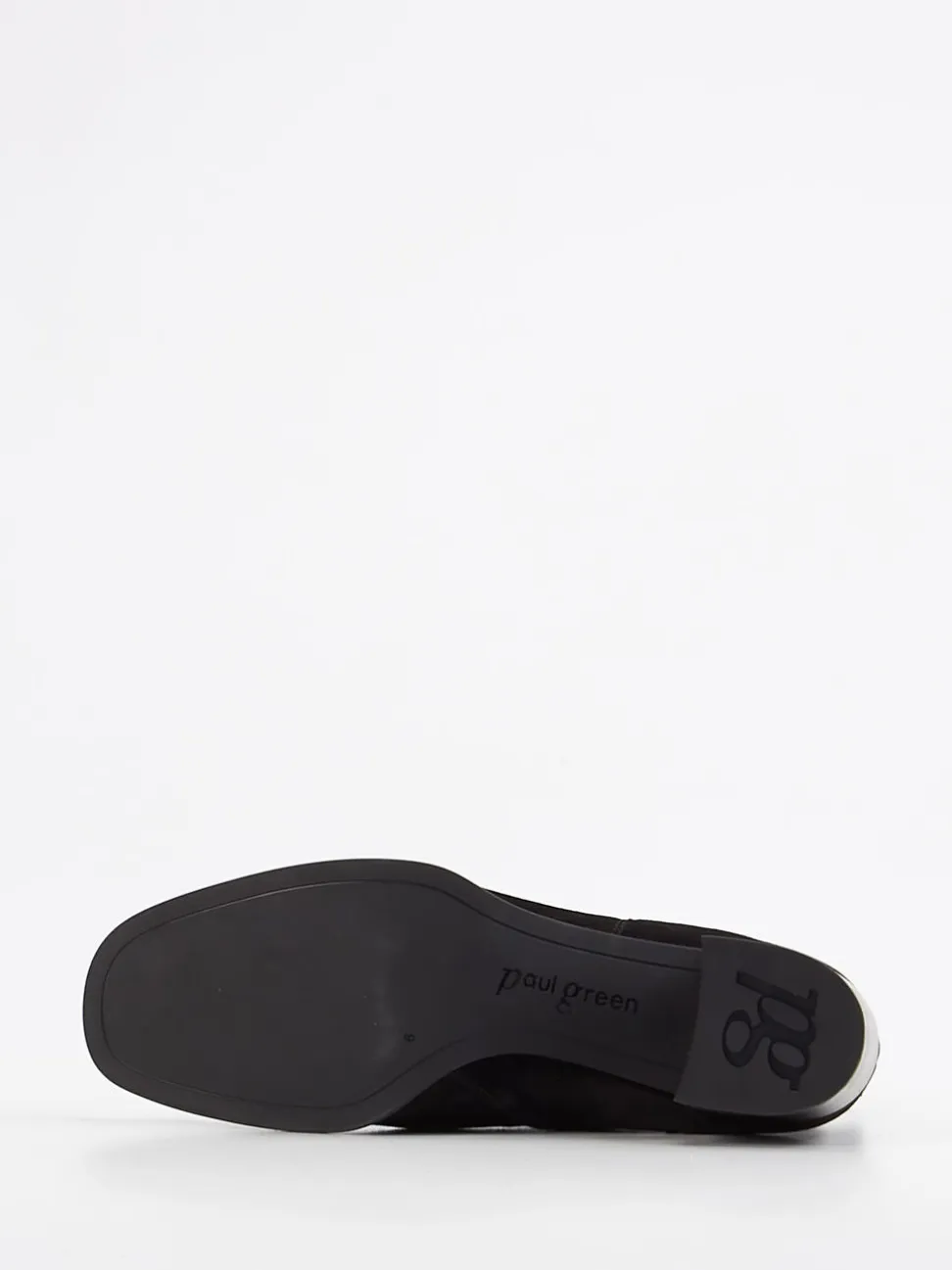 Paul Green – Chelsea-Stiefelette aus Veloursleder Schwarz