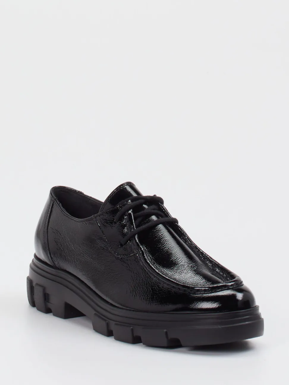 Paul Green – Chunky Derby aus Lackleder Schwarz