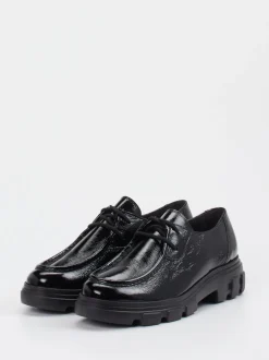 Paul Green – Chunky Derby aus Lackleder Schwarz