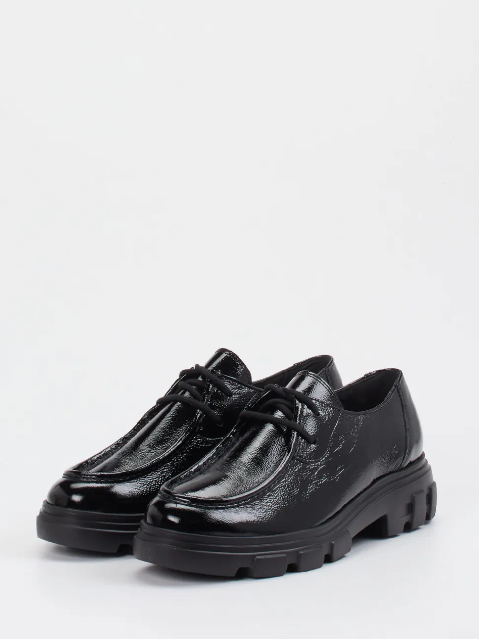 Paul Green – Chunky Derby aus Lackleder Schwarz