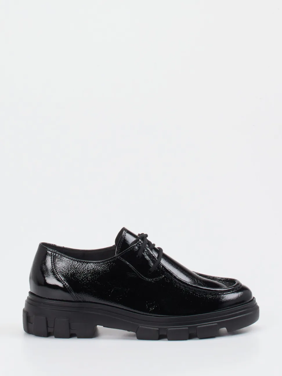 Paul Green – Chunky Derby aus Lackleder Schwarz