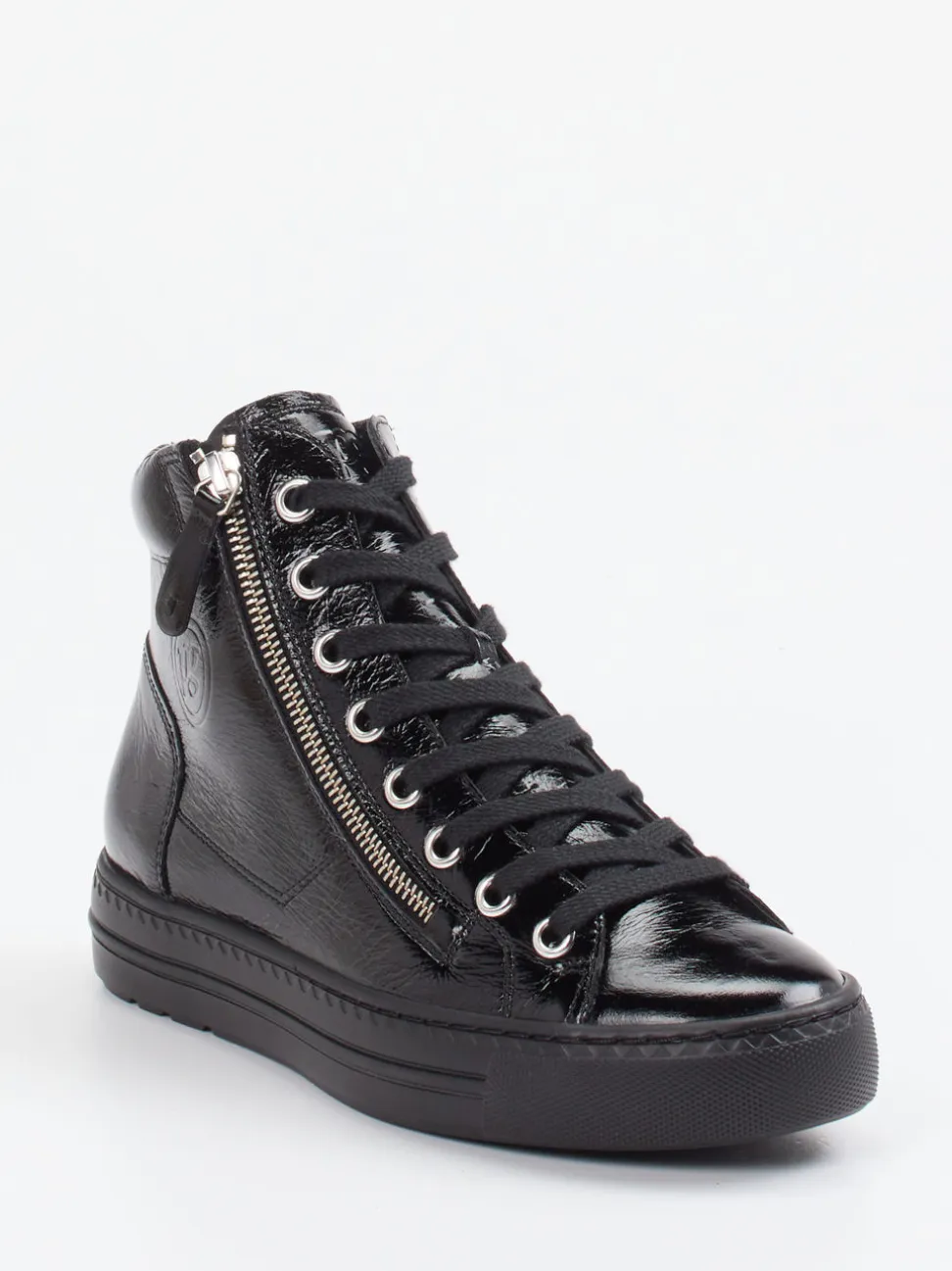Paul Green – High-Top Sneaker aus Kalbleder schwarz