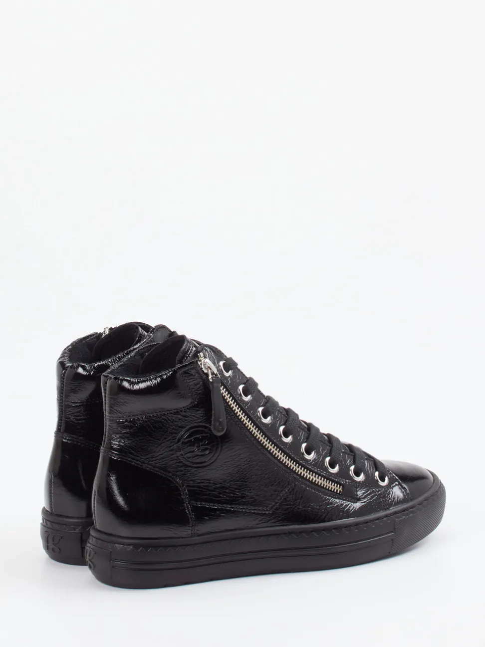 Paul Green – High-Top Sneaker aus Kalbleder schwarz