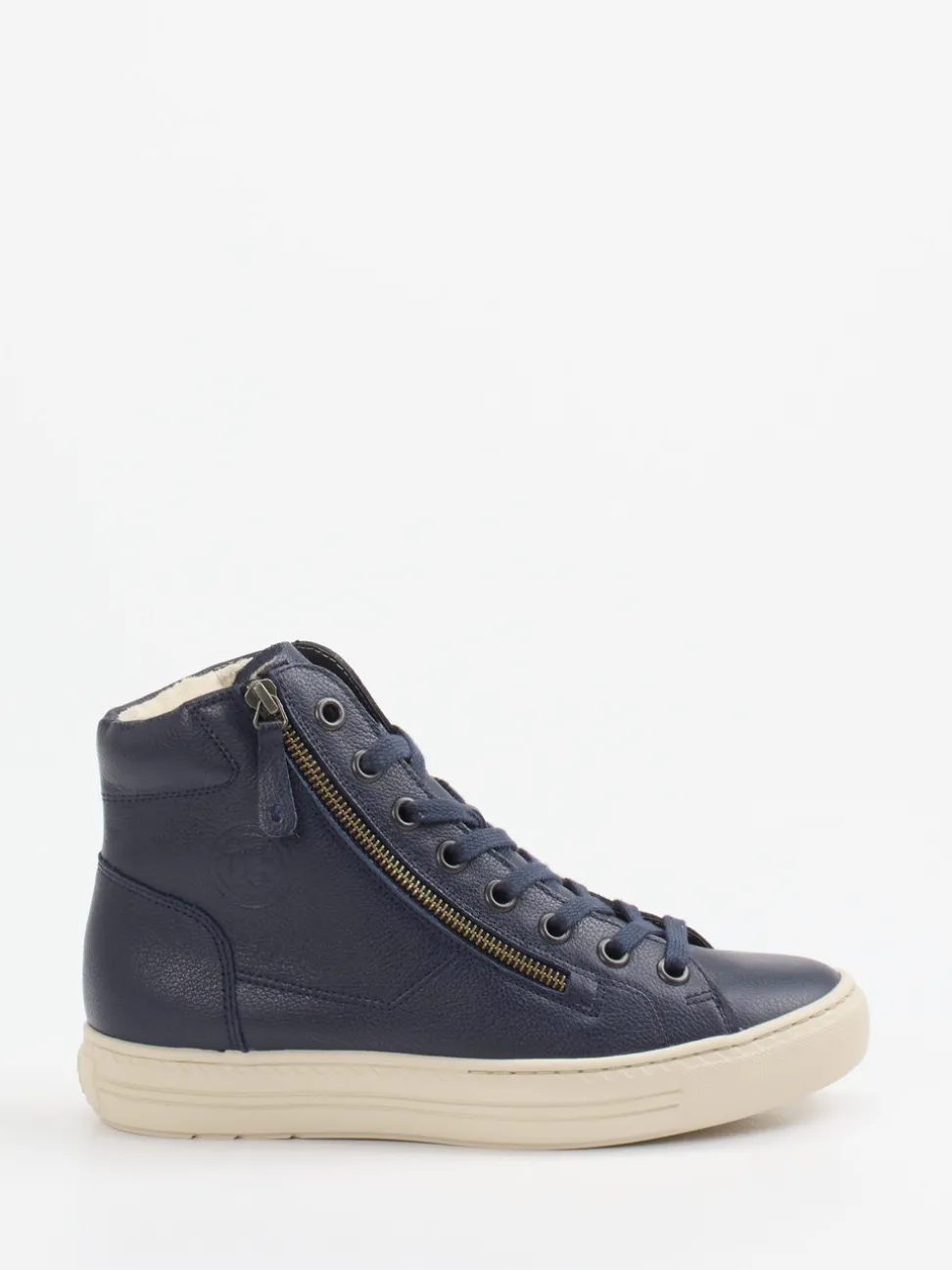 Paul Green – High-Top Sneaker aus Kalbleder Dunkelblau