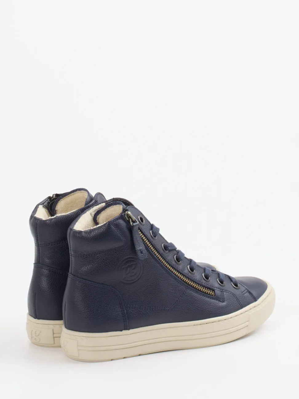 Paul Green – High-Top Sneaker aus Kalbleder Dunkelblau