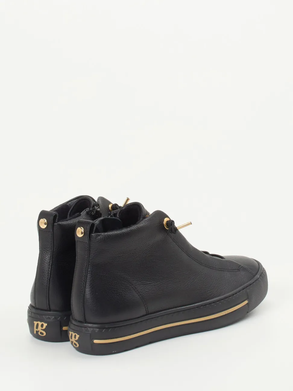 Paul Green – High-Top Sneaker aus Kalbleder schwarz