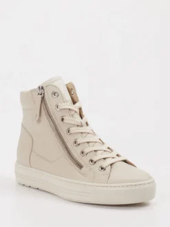 Paul Green – High-Top Sneaker aus Leder cremeweiß
