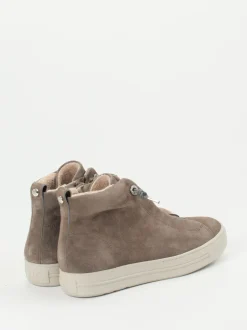 Paul Green – High-Top Sneaker aus Veloursleder grau