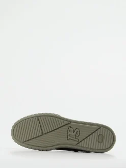 Paul Green – High-Top-Sneaker aus Veloursleder olivgrün