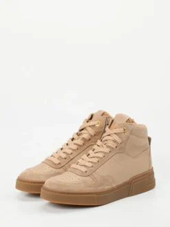 Paul Green – High-Top-Sneaker aus Veloursleder Beige