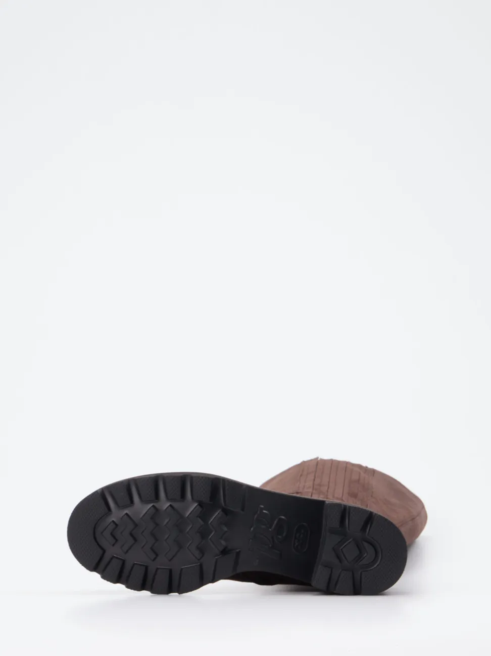 Paul Green – Kniehohe Stiefel aus Veloursleder Braun
