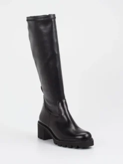 Paul Green – Kniehohe Stiefel aus Kalbleder Schwarz