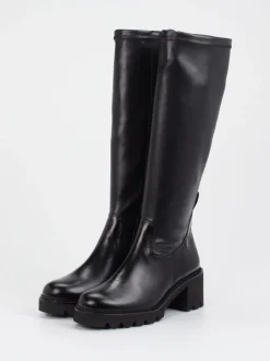 Paul Green – Kniehohe Stiefel aus Kalbleder Schwarz